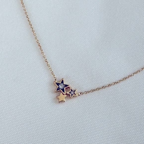 Authentic Tous Gold 18k Star Diamond Necklace - Picture 5 of 5